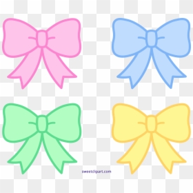Pastel Bows Ribbons Sweet - Cute Bow Clip Art, HD Png Download - cute bow png