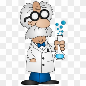 Mad Cartoon Scientist, HD Png Download - raindrops falling png