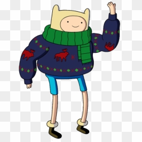 Finn And Jake Christmas Sweaters , Png Download - Finn Adventure Time Sweater, Transparent Png - finn and jake png