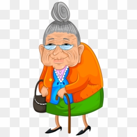 Thumb Image - Cartoon Old Lady, HD Png Download - old woman png