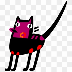 Vector Illustration Of Halloween Black Cat Associated, HD Png Download - halloween black cat png