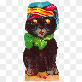 Transparent Halloween Black Cat Png - Domestic Short-haired Cat, Png Download - halloween black cat png