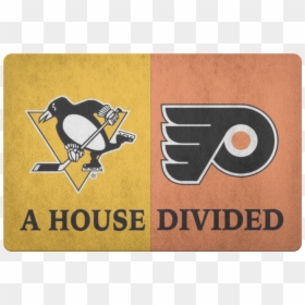 Pittsburgh Penguins Philadelphia Flyers Welcome Doormat - Nation Divided Civil War, HD Png Download - welcome mat png