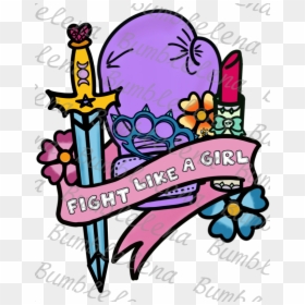 Clip Art, HD Png Download - fight like a girl png