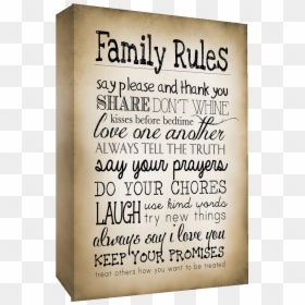 Family Quote Canvas Art, HD Png Download - love quotes png