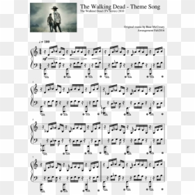Twd Png -the Walking Dead - Walking Dead Partitura Piano, Transparent Png - the walking dead rick png