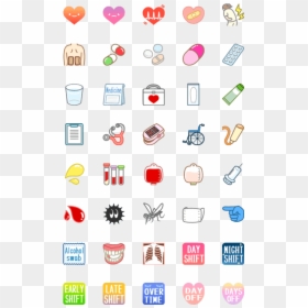 デコ 文字 手書き 漢字, HD Png Download - pill emoji png