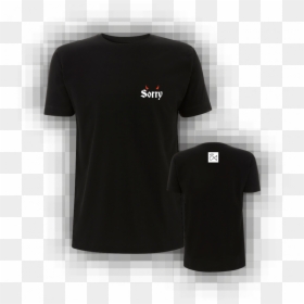 Devil Horns Black Tee - Active Shirt, HD Png Download - devil horns.png