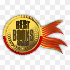 Gold Medallion And Ribbon For Best Books Award - Label, HD Png Download - award seal png