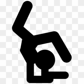 Artistic Gymnast Silhouette - Gymnastics Silhouette Icon, HD Png Download - gymnast silhouette png
