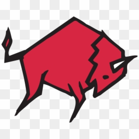 Red, Bull, Style, Horns, Animal, Tail - Red Bull Clipart, HD Png Download - bull vector png