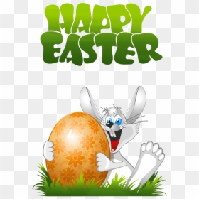 Clip Art Happy Easter Funny Pictures - Happy Easter Transparent Background, HD Png Download - easter rabbit png