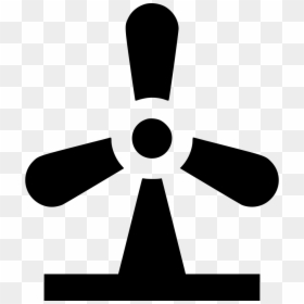 Wind Turbine - Cross, HD Png Download - wind turbine icon png