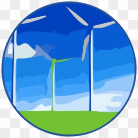 Energy - Circle, HD Png Download - wind turbine icon png