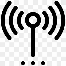 Network Clipart Network Wifi - Radio Waves Png, Transparent Png - wifi icon png transparent