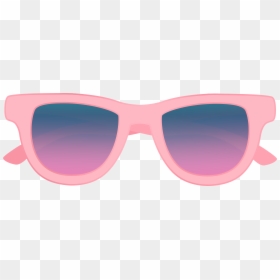 Goggles Clipart Pink - Glasses Clipart In Pink, HD Png Download - round sunglasses png