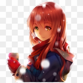 Anime Png Best - Anime Girl Png Red, Transparent Png - anime girl.png