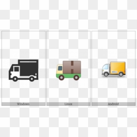 Delivery Truck On Various Operating Systems - Light Commercial Vehicle, HD Png Download - delivery truck icon png