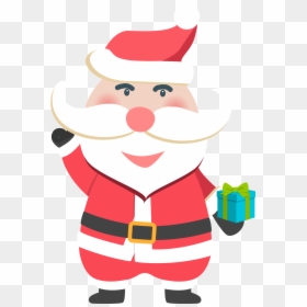 Christmas Santa Claus Gift Present Png And Vector- - Christmas Day, Transparent Png - cute christmas png