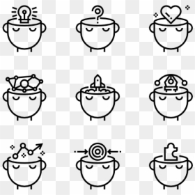 Brain Icon Vector, HD Png Download - thought png