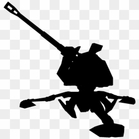 Artillery Silhouette - Artillery Images No Background, HD Png Download - pistol silhouette png