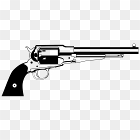 Pistol Vector Revolver, HD Png Download - pistol silhouette png