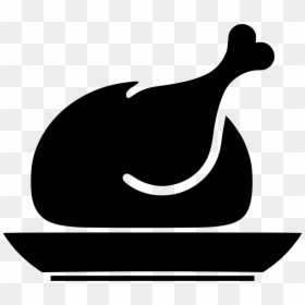 Chicken Icon Roast - Chicken Png For Restorent, Transparent Png - kitchen icon png