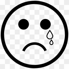 Crying Emoticon Face - Transparent Sad Face Png, Png Download - cry face png