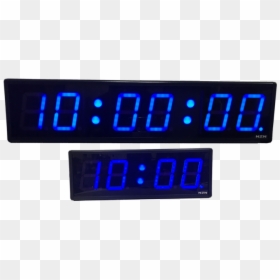 Nzn 10cm Multi-colour Led Digital Clock - Led Display, HD Png Download - clock image png