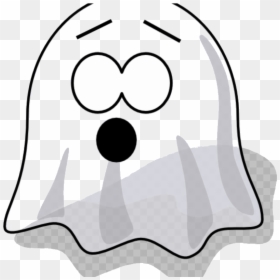 Ghost Cute Clipart Scared Clip Art At Clker Vector - Ghost Cartoon Png, Transparent Png - scared mouth png