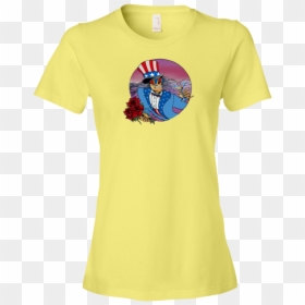 A Girl Wearing A Superman Shirt Png - T-shirt, Transparent Png - yellow shirt png