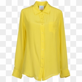 Holly Blue Yellow Silk Shirt - Silk Blouse Png, Transparent Png - yellow shirt png