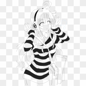 Love Ru Manga Page, HD Png Download - anime lineart png