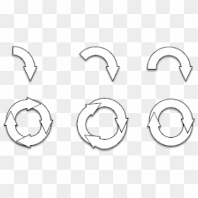 Drawing, HD Png Download - rounded arrow png