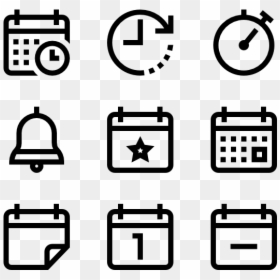 Math Icons Png, Transparent Png - white calendar icon png