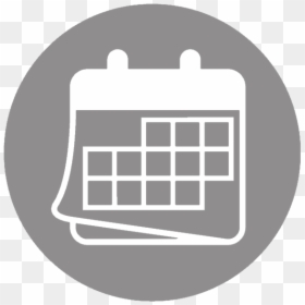 Blue Calendar Icon Png, Transparent Png - white calendar icon png