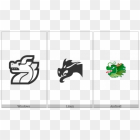 Dragon Face On Various Operating Systems - Cartoon, HD Png Download - dragon face png