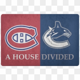 Vancouver Canucks Montreal Canadiens Doormat - Minnesota Wild At Montreal Canadiens, HD Png Download - vancouver canucks logo png
