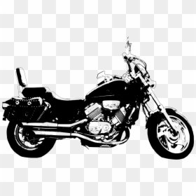 Cruiser,monochrome Photography,motor Vehicle - Motorcycle Clip Art, HD Png Download - motorcycle clipart png
