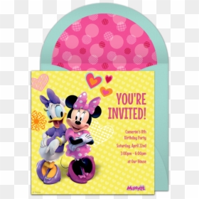 Minnie And Daisy Party Invitations, HD Png Download - minnie mouse birthday png