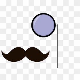 Monocle And Mustache Png, Transparent Png - mustache png