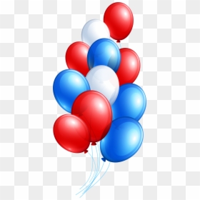 Red And Blue Balloons Png, Transparent Png - balloon png