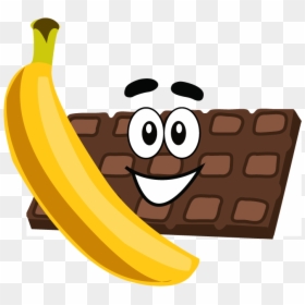 Bananas And Chocolate Clipart, HD Png Download - banana png