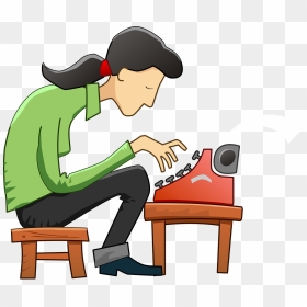 Author Writing A Book Clipart, HD Png Download - thank you png