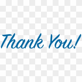 Blue Thank You Png, Transparent Png - thank you png