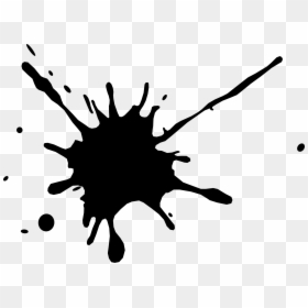 Transparent Background Black Paint Splatter, HD Png Download - splash png