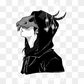 Anime Boy With Skull Mask, HD Png Download - anime png
