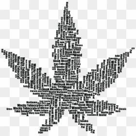 Weed Black And White Art, HD Png Download - weed png