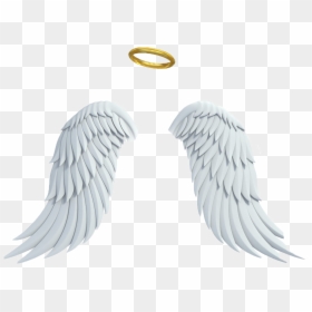 Realistic Angel Wings And Halo, HD Png Download - halo png