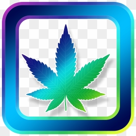 Weed Leaf Black And White, HD Png Download - weed png